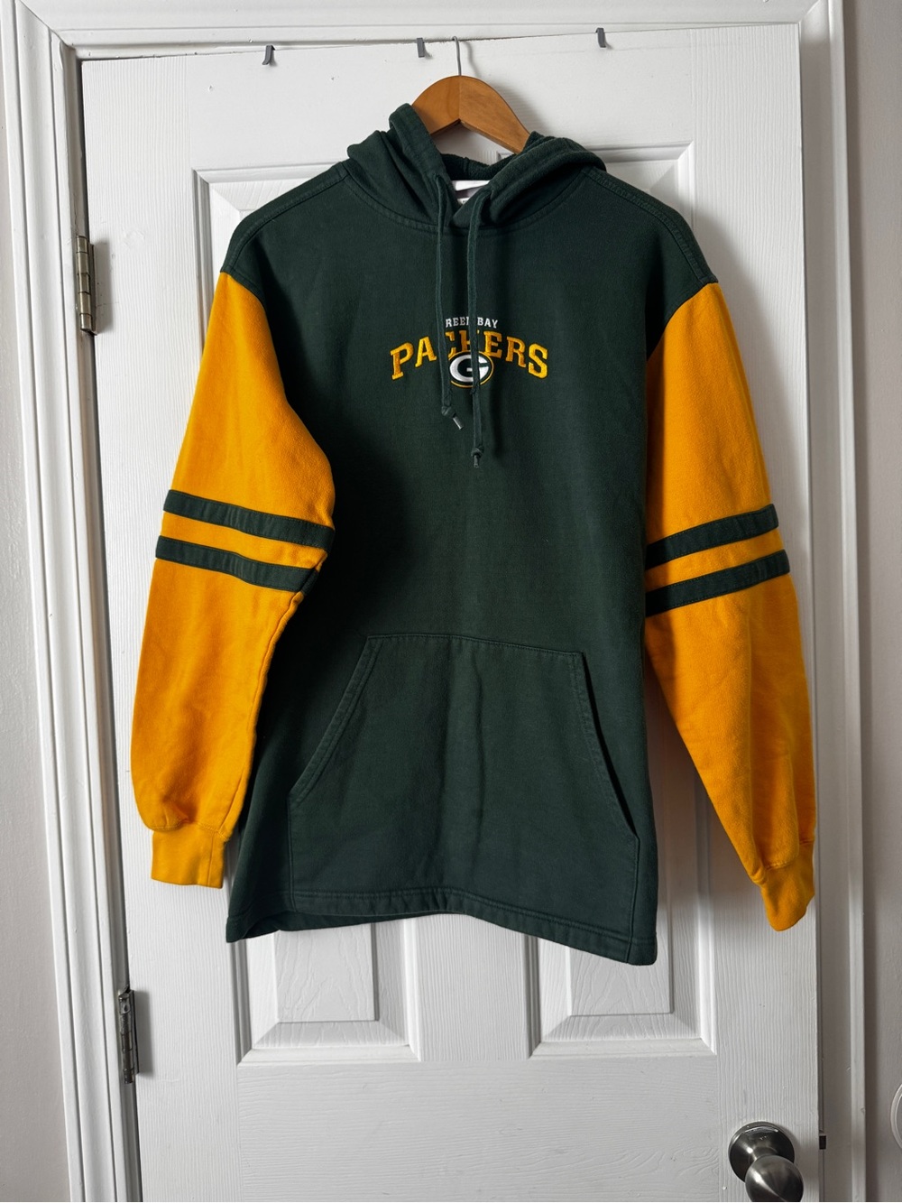 NFL Green Bay Packers Hoodie Sweatshirt Embroidered Medium